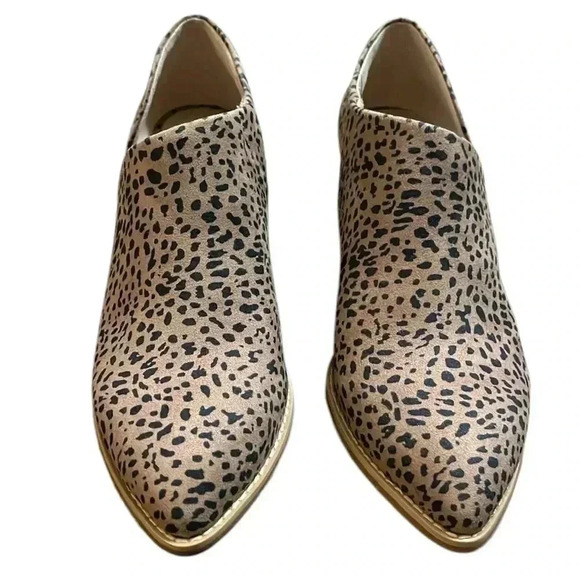 BC Born in California Vegan Leopard Print Low Bootie Size 6.5 - Picture 1 of 9